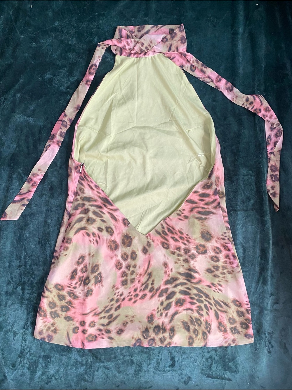 Peppermayo Kiska Mini Dress in Swirl Leo halter tie US size 8 - Picture 4 of 9